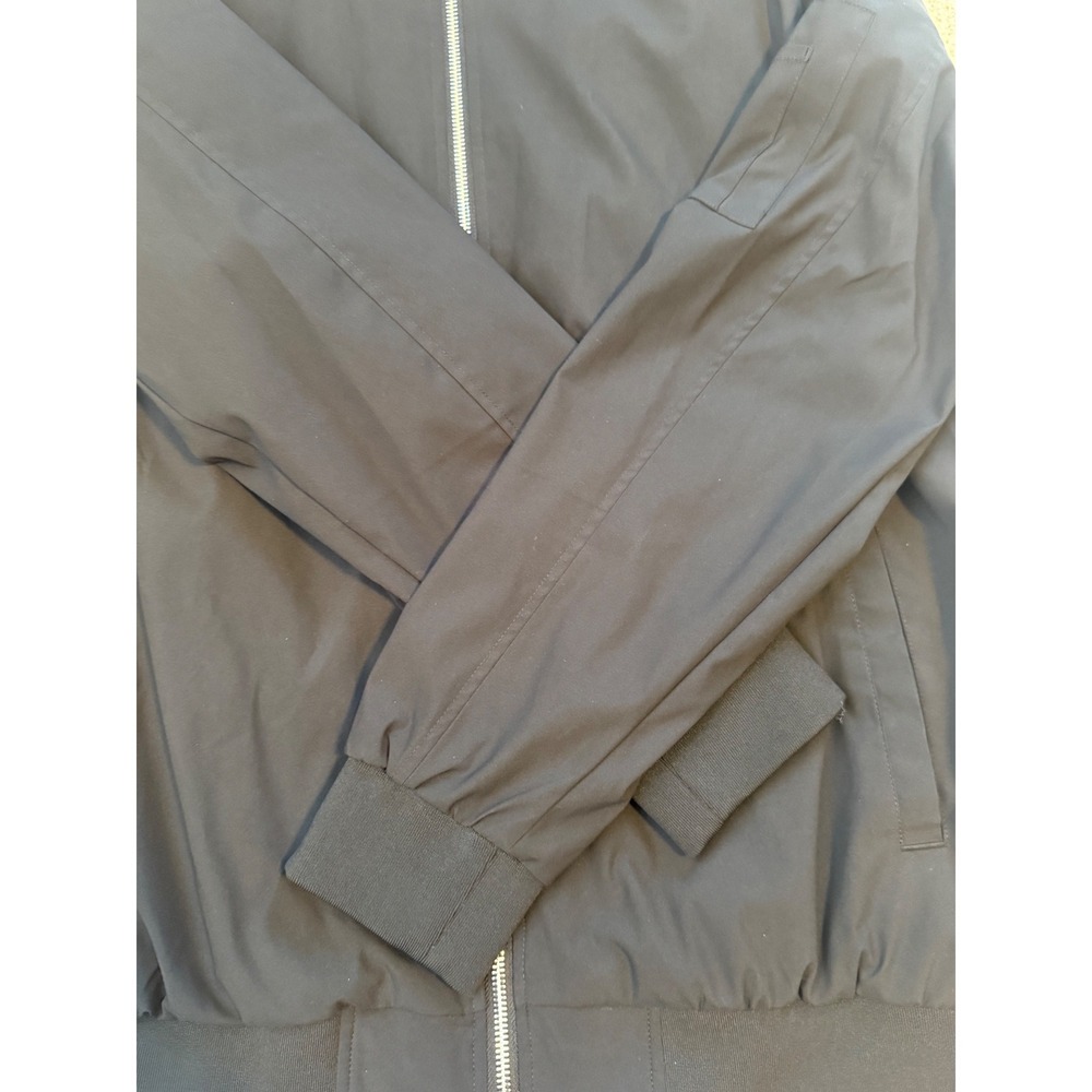 Outdoor Jacket Mens Black Bomber Full Zip Lightweight Utility Jacket Size L - Picture 3 of 11